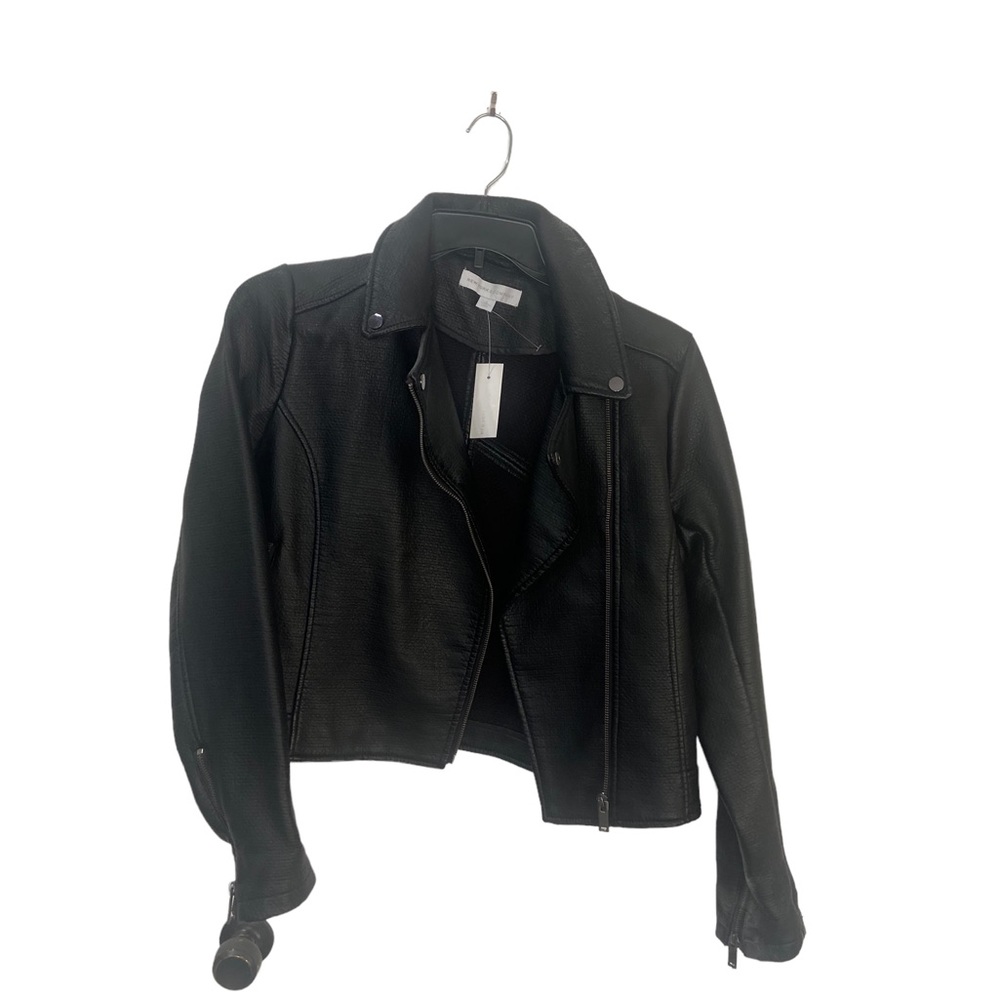 New York and co size m black faux Leather jacket